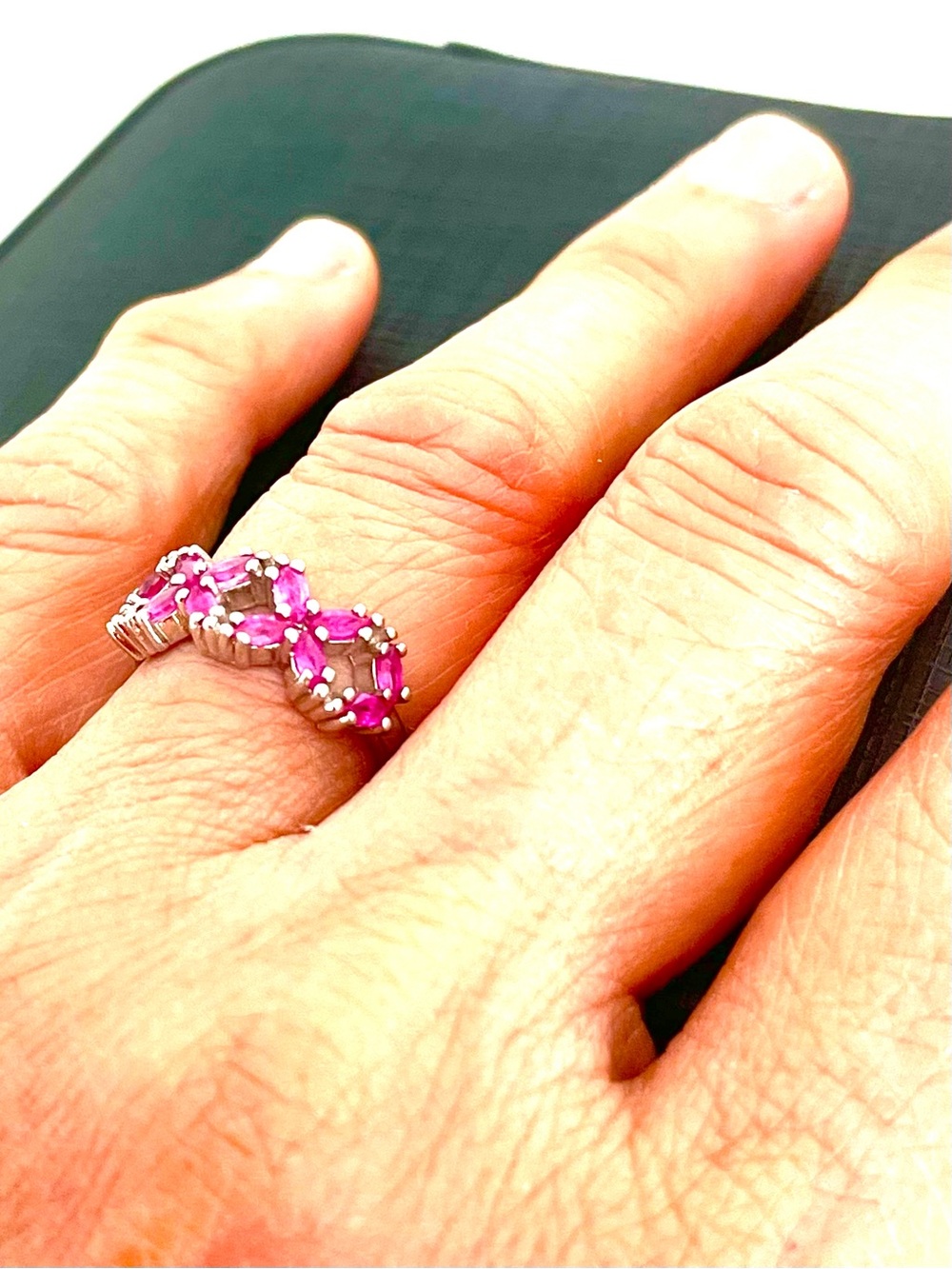 Genuine Ruby 14KGP Ring - Picture 4 of 4